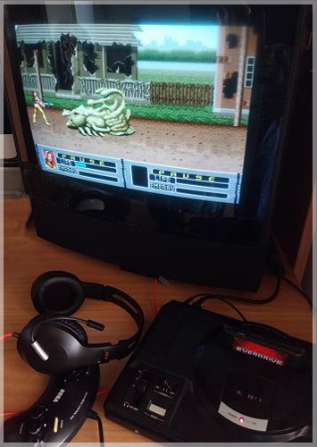 The French MegaDrive with the RVB adapter from our collection... The French MegaDrive with the RVB adapter from our collection...